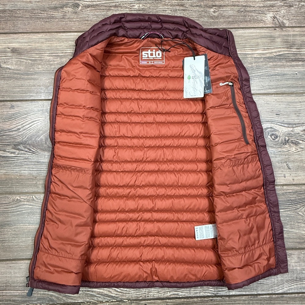 Stio Pinion Down Vest Womens Size Small Lodge Beam 800 Fill HyperDRY Puffer - Picture 5 of 8
